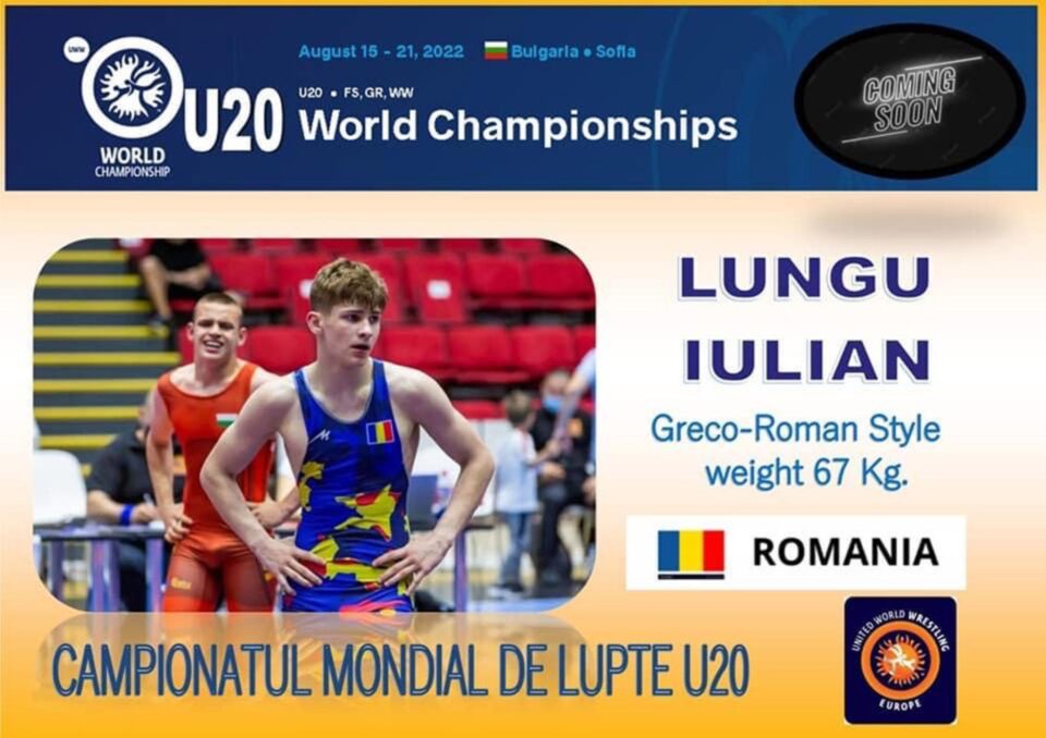 Rădăuțeanul Iulian Lungu reprezintă România la Campionatul Mondial de lupte greco-romane
