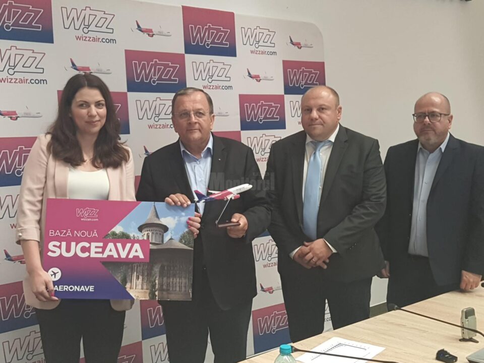 Wizz Air anunță deschiderea bazei sale din Suceava