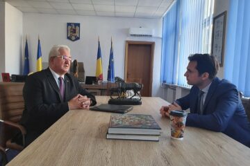 Primarul Ion Lungu cu ministrul Cercetarii, Inovării și Digitalizării, Sebastian Burduja