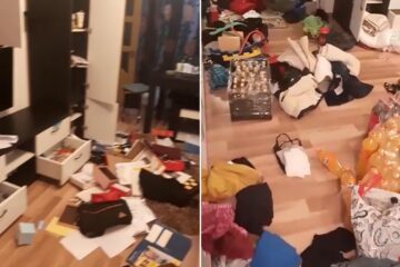 Casa răvășită de hoț în căutarea banilor