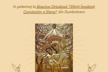 Icoana făcătoare de minuni a Maicii Domnului „Axionița” de la Mănăstirea Hadâmbu, adusă pentru două zile la Dumbrăveni