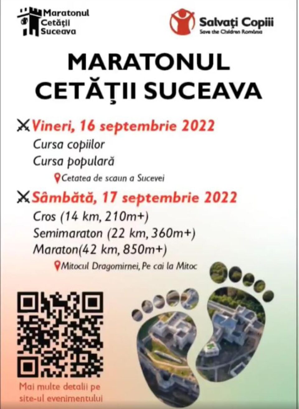 Aproximativ 750 de persoane vor participa la evenimentul caritabil Maratonul Cetății Suceava Aproximativ 750 de persoane vor participa la evenimentul caritabil Maratonul Cetății Suceava