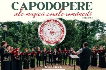Capodopere ale muzicii corale românești interpretate de Corala „Ciprian Porumbescu”, în Parcul Central din Suceava