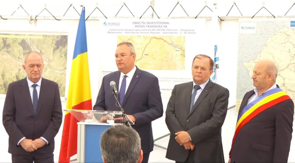 Inaugurarea magistralei de gaz metan Pojorâta - Vatra Dornei