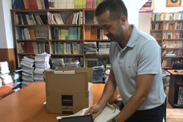 Directorul Școlii Gimnaziale „Bogdan Vodă” Rădăuți, profesorul Radu Munteanu
