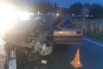 Accident și trafic blocat la intrarea în Humor dinspre Păltinoasa
