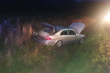 Accidentul din seara zilei de joi de pe DN 17, la intrarea în orașul Gura Humorului dinspre Păltinoasa