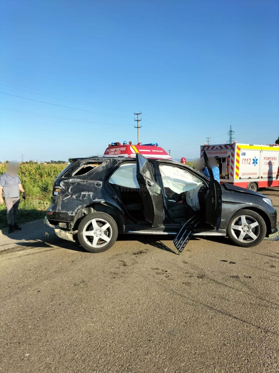 Accident la ieșirea din Salcea spre Verești