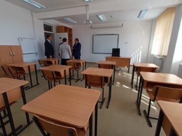 Sala de clasă cu dotări noi la centrul de învățământ special din Gura Humorului