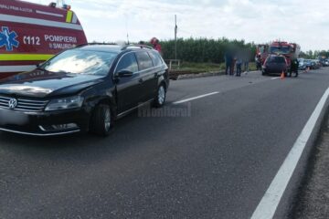 Trei oameni la spital după un accident produs la Dornești