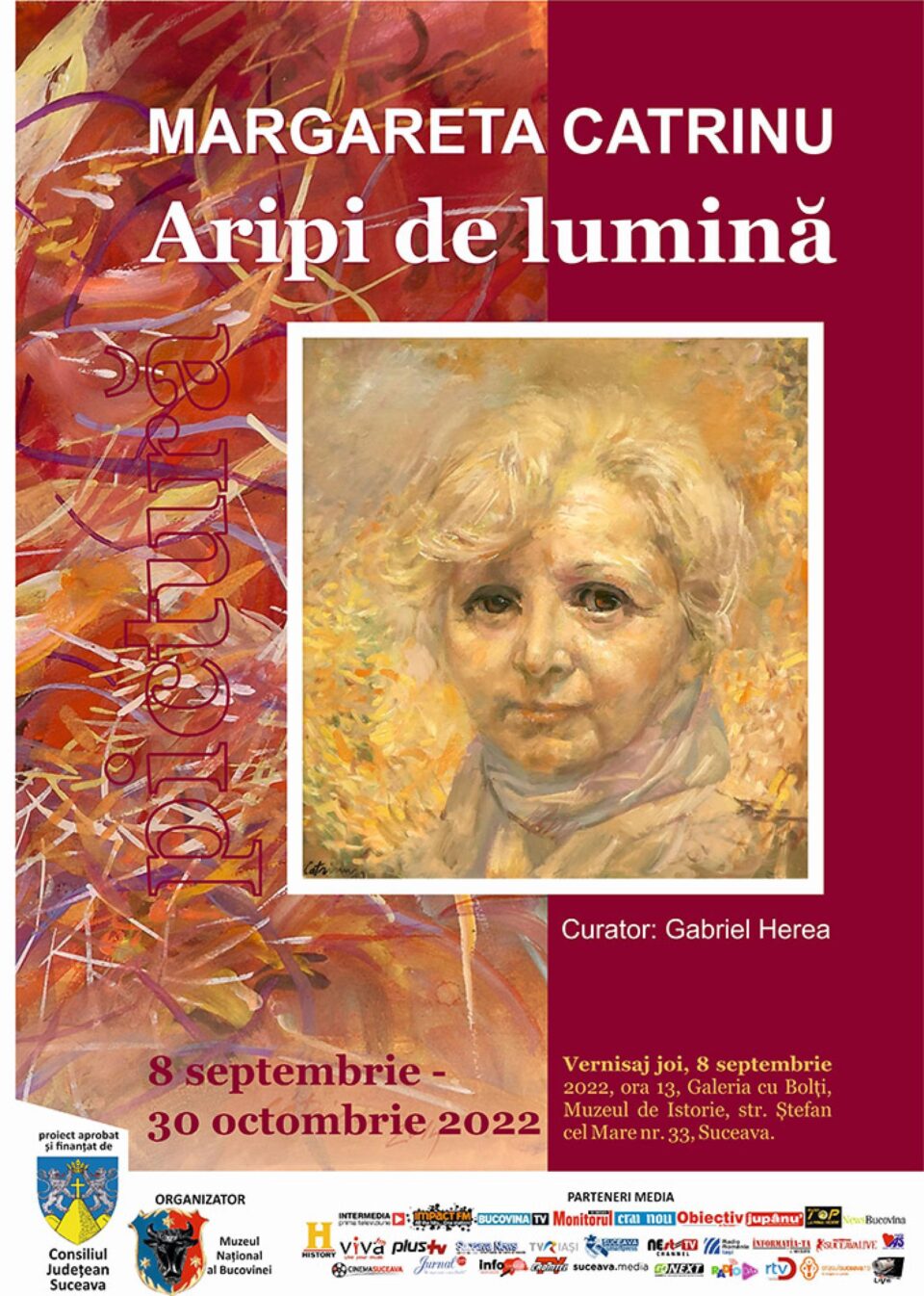 Vernisajul expoziției de pictură „Aripi de lumină”, semnată de pictorița Margareta Catrinu, la Muzeul de Istorie Vernisajul expoziției de pictură „Aripi de lumină”, semnată de pictorița Margareta Catrinu, la Muzeul de Istorie