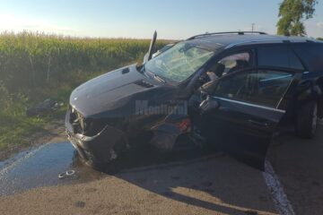 Autoturismul implicat în accidentul dintre Salcea și Verești