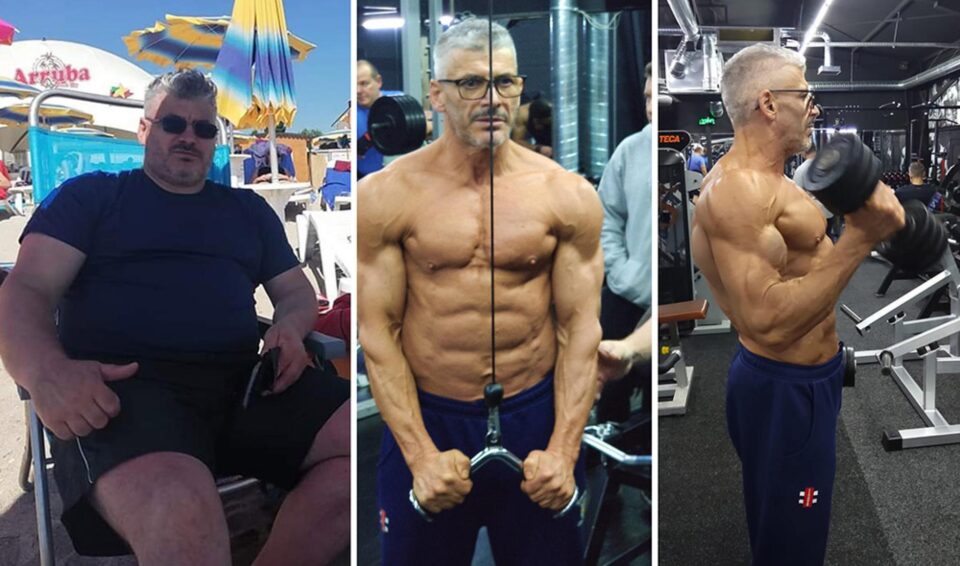 A slăbit aproape 70 de kilograme și a ajuns la 52 de ani Campion Național de Culturism
