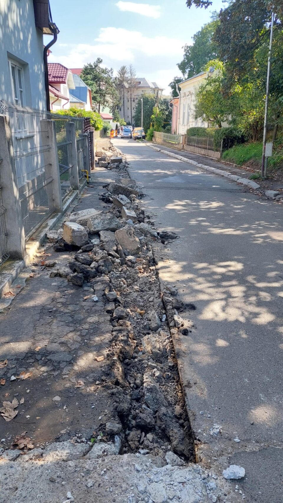 Lucrari de reparații a trotuarelor între Colegiul Samoil Isopescu și Sc.Gimnazială nr.1
