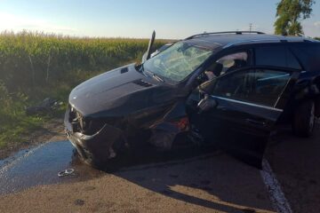 Autoturismul implicat în accidentul dintre Salcea și Verești