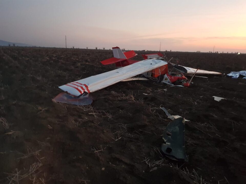 Avion prăbușit FOTOGRAFIE GENERICĂ - sursa PRO TV