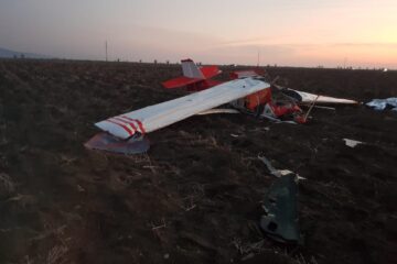 Avion prăbușit FOTOGRAFIE GENERICĂ - sursa PRO TV