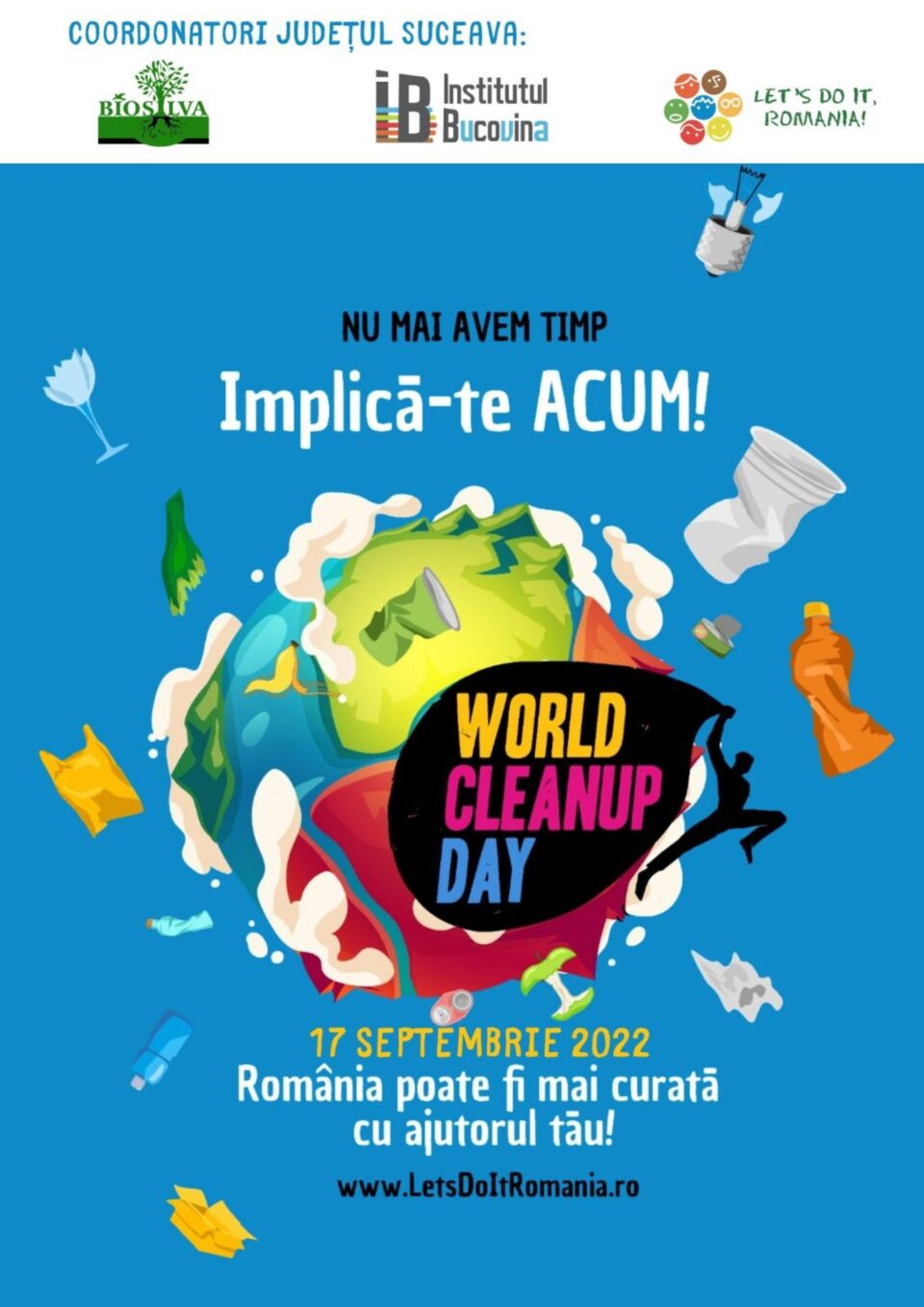 Sucevenii sunt așteptați sâmbătă la o acțiune amplă de ecologizare