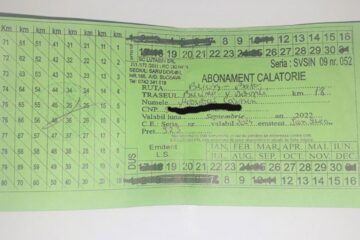 Abonamentul pentru 17 zile ajunge 323 de lei