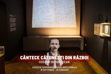 Expoziția temporară fanion „Cântece cătunești din Război – Costan Vaman Lucan”