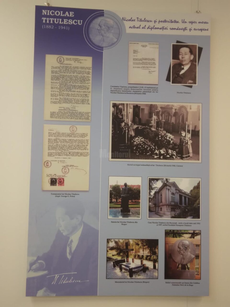 Muzeul de Istorie, Expoziție temporară „Nicolae Titulescu. O viață în slujba României”