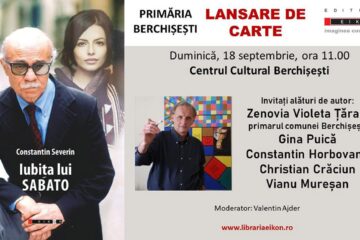 Scriitorul sucevean Constantin Severin își lansează romanul „Iubita lui Sabato”
