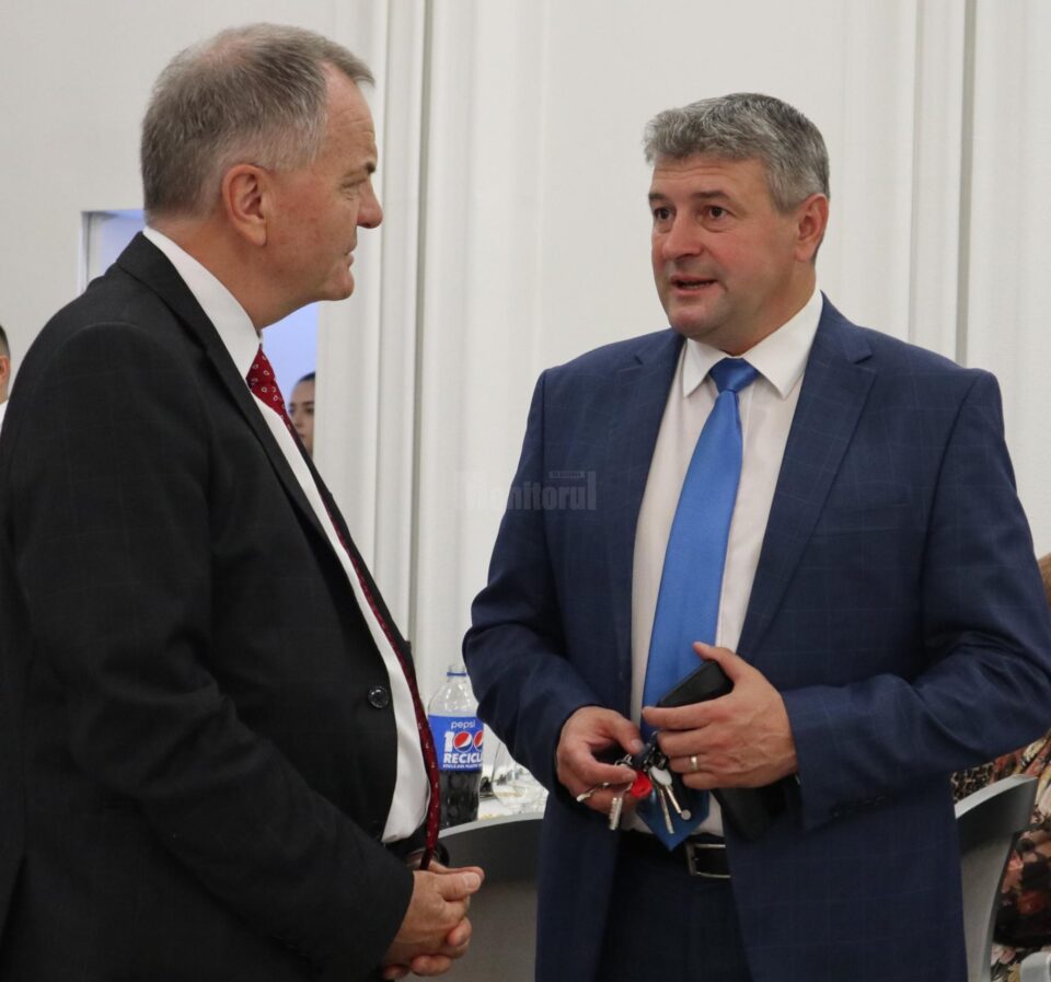 Cătălin Coman și președintele Rotary Geneva