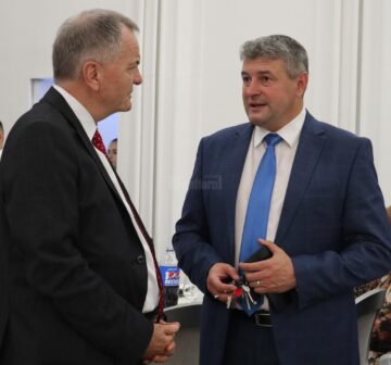 Cătălin Coman și președintele Rotary Geneva