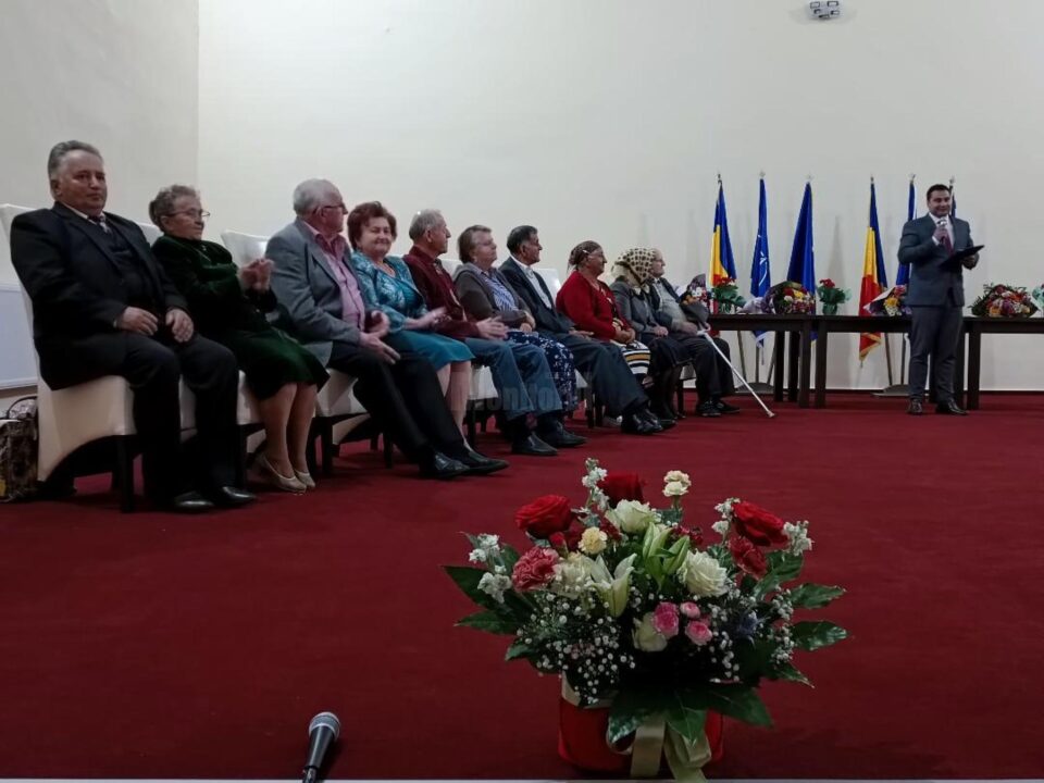 Cupluri din Pătrăuți sărbătorite la împlinirea a 50 de ani de căsnicie