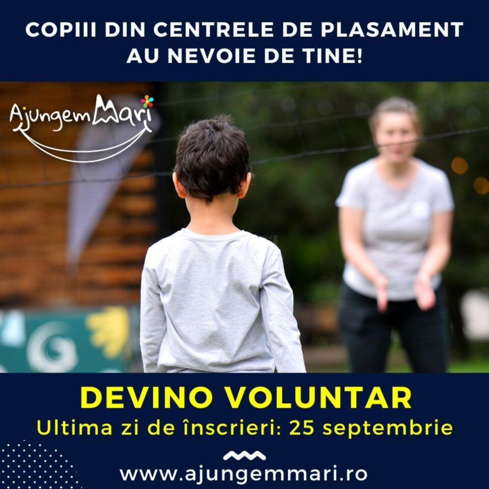 Ultimele zile când vă puteți înscrie ca voluntari pentru copiii din centrele de plasament sucevene Ultimele zile când vă puteți înscrie ca voluntari pentru copiii din centrele de plasament sucevene