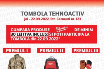 În calitate de reprezentant exclusiv al producătorului american MILWAUKEE TOOL, TEHNOACTIV S.R.L. Suceava organizează a 5-a ediție a evenimentului MILWAUKEE TOUR
