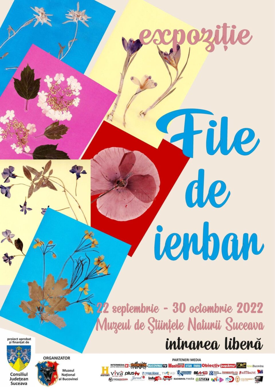 Expoziția „File de ierbar”, la Muzeul de Științele Naturii