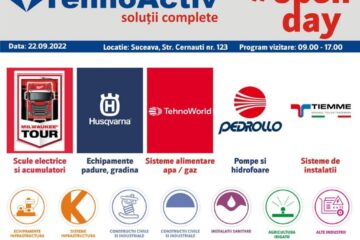 Invitație “TEHNOACTIV Open Day” – 22 septembrie 2022