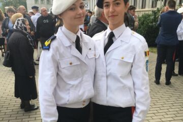 Eleve de la Colegiul Militar „Ștefan cel Mare”, pe scena unui concurs național de dans sportiv organizat la Satu Mare