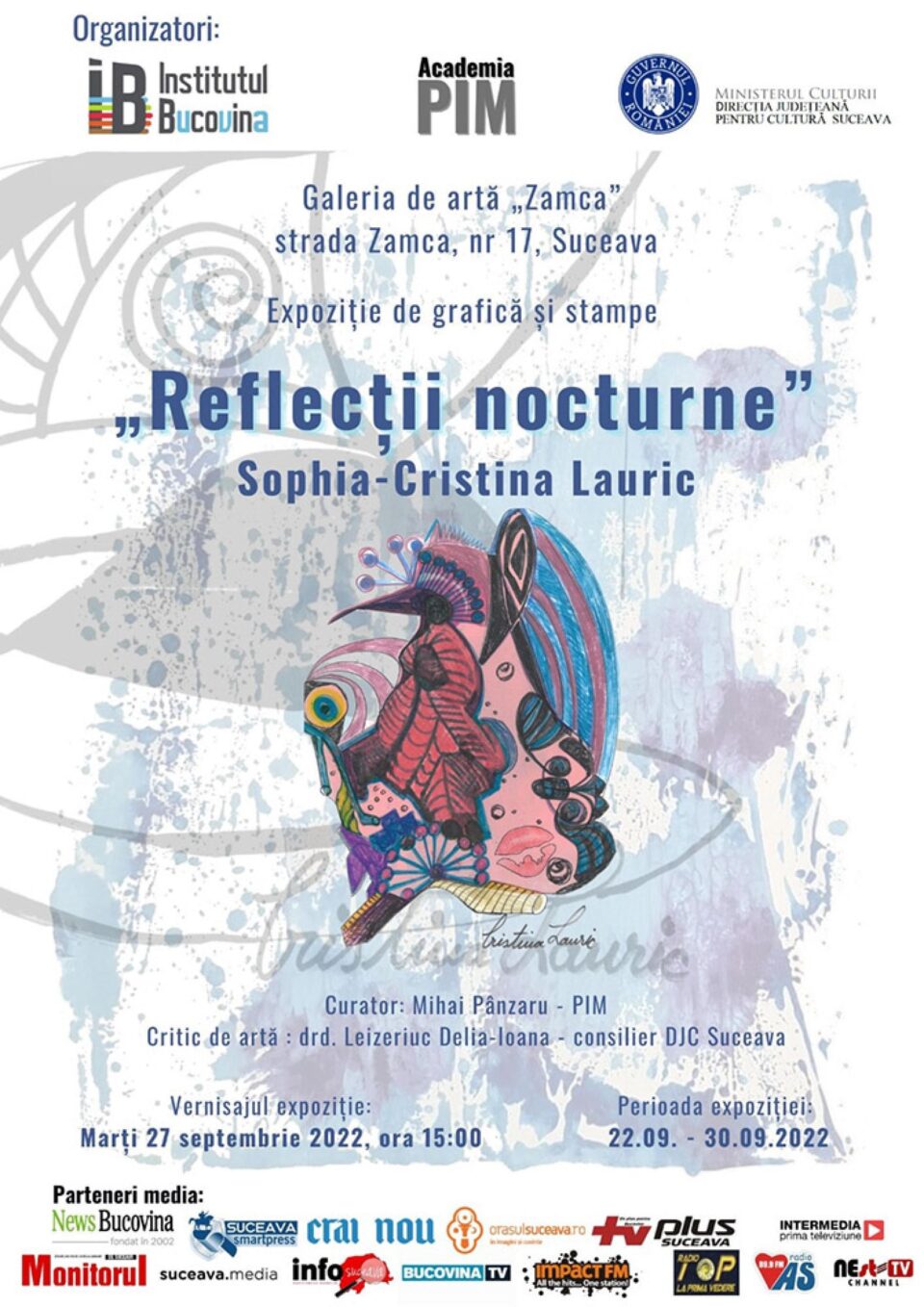 Expoziția „Reflecții nocturne”, la Galeria de Artă „Zamca”