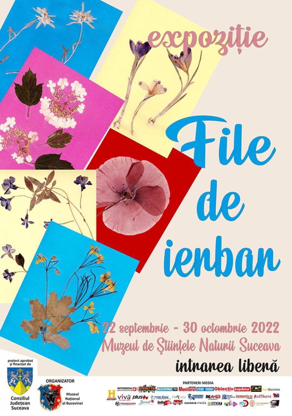 Expoziția „File de ierbar”, la Muzeul de Științele Naturii