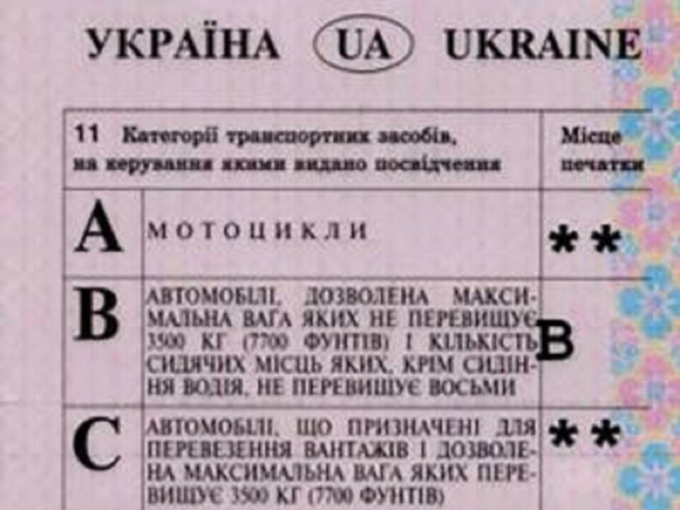 Permis ucrainean