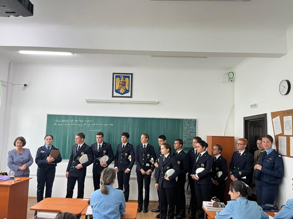 Cadeți italieni în vizită la Colegiul Național Militar „Ștefan cel Mare”