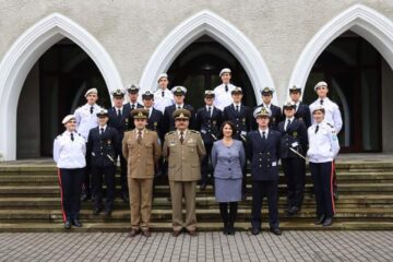 Cadeți italieni în vizită la Colegiul Național Militar „Ștefan cel Mare”