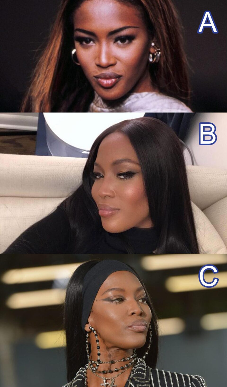 Limbajul nonverbal la Naomi Campbell