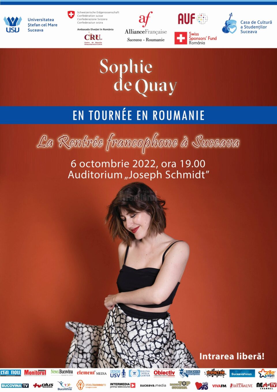 Concert „Sophie de Quay” în cadrul „La Rentrée francophone à Suceava”
