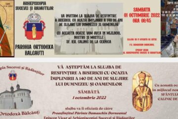 Enoriașii parohiei Bălcăuți așteaptă hramul și resfințirea Bisericii