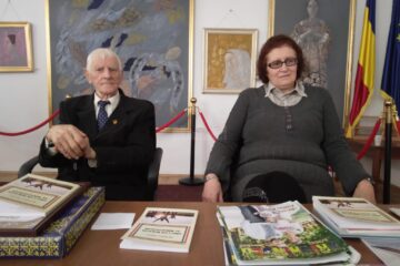 Prof. dr. Ilie Popescu și scriitoarea Eleonora Schipor