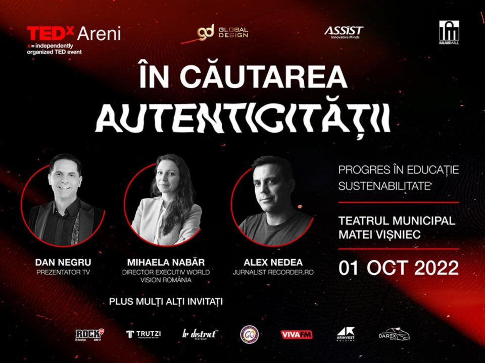 Sâmbăta aceasta are loc TEDx Areni - „În căutarea autenticității”