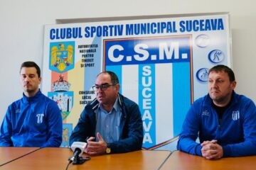 Tudor Orasanu, Valerica Gherasim si Vasile Mosuc au vorbit despre situatia de la echipa de volei CSM Suceava