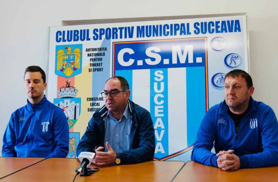 Tudor Orasanu, Valerica Gherasim si Vasile Mosuc au vorbit despre situatia de la echipa de volei CSM Suceava