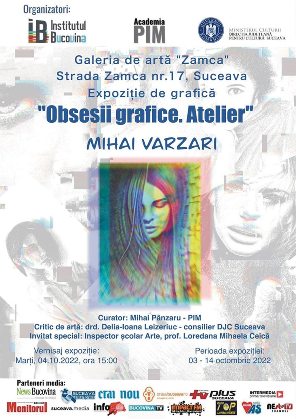 Expoziția de grafică „Obsesii grafice. Atelier” a artistului Mihai Varzari, la Galeria de Artă Zamca Expoziția de grafică „Obsesii grafice. Atelier” a artistului Mihai Varzari, la Galeria de Artă Zamca