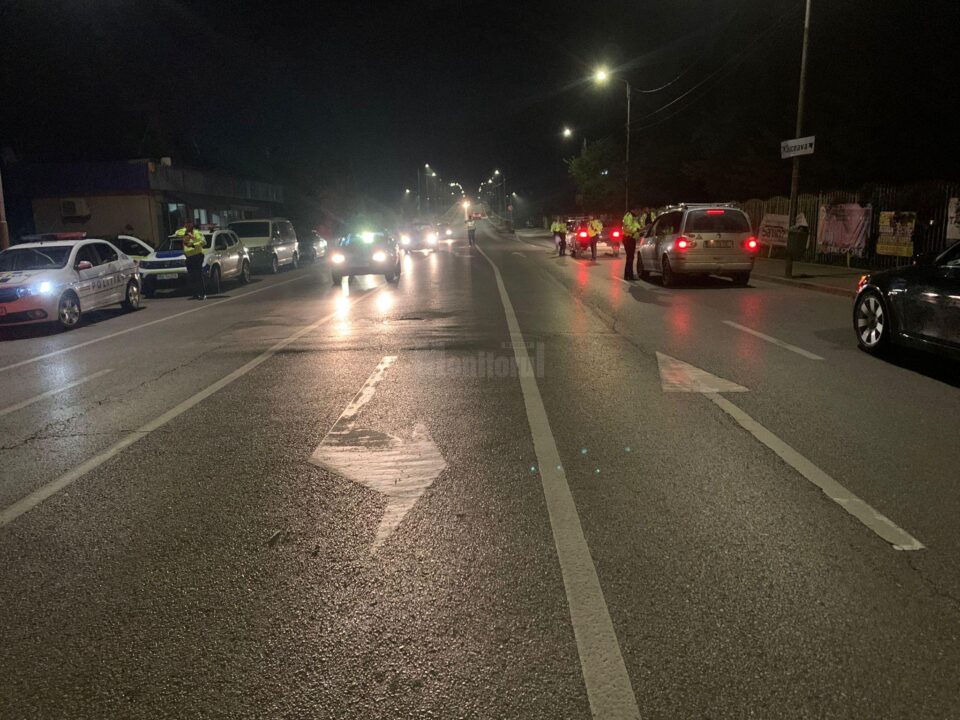Razia cu efective sporite de vineri seară