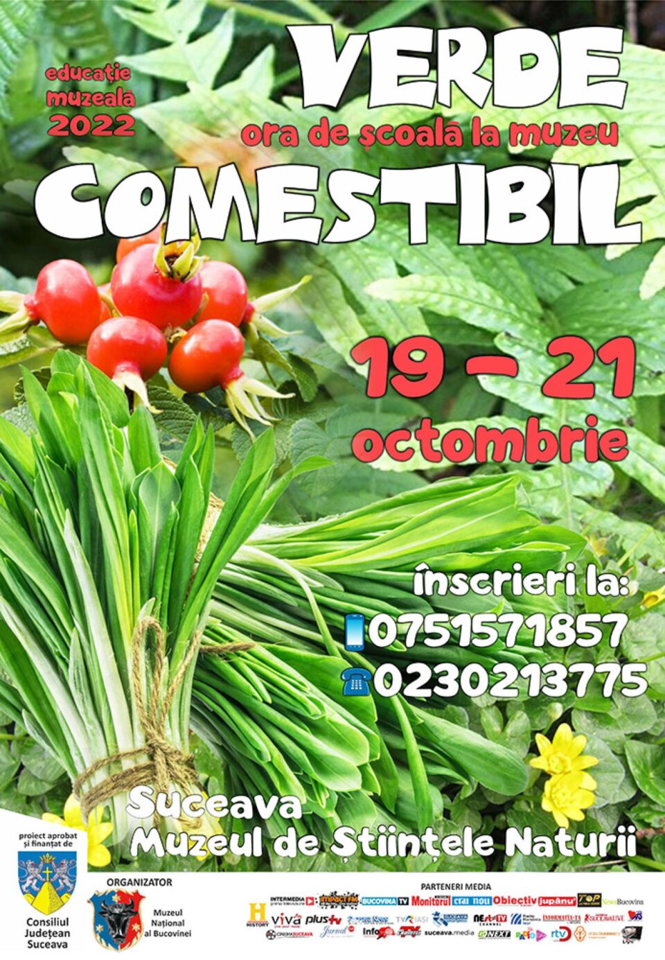 Lecția de muzeu „Verde comestibil”, la Muzeul de Științele Naturii
