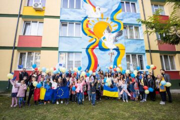“Păsările voinței și ale libertății” - cea mai mare lucrare de artă murală din Suceava - Mesaj pentru Ucraina